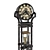 Vintage Hourglass Grandfather Clock 3D model small image 2