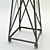  Elegant Metal Coat Hanger 3D model small image 3