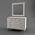 Classic Baby Boy Frari Dresser & Mirror 3D model small image 1