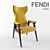 Cerva Fendi Casa Chair 3D model small image 1