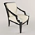 Lalique Headrest Armchair 3D model small image 1