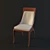 Sleek Open-Back Chair 3D model small image 1