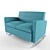 Title: Finnish Design Pedro Sofa Chair 3D model small image 1