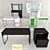Mickey Office Furniture Collection 3D model small image 1