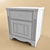 Elegant Empire Wood Nightstand 3D model small image 1