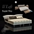 Elegant Super Roy Bed by IL Loft 3D model small image 1