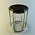 Baker-style Pridivanny Side Table 3D model small image 1