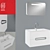 Uventa Prato Bathroom Vanity Set 3D model small image 1