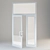 Secure Entry: 3D Fire Door 3D model small image 1