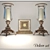 Elegant Candlestick Set 3D model small image 1