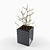 Elegant Branch Vase 3D model small image 1