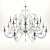 Elegant Damasco Chandelier by Masca 3D model small image 1