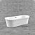 Luxury Slipper Bath A3 3D model small image 2