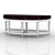 Candice Olson Bench: Stylish Wood Frame, Designer Fabric 3D model small image 1