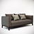 Elegant Langley 3-Seater Sofa 3D model small image 1