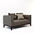 Stylish Langley 2 Seater Sofa 3D model small image 1