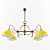 Elegant Ranch Hanging Light 3D model small image 1