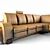 Italian Leather Corner Sofa: Prime Time 3D model small image 2