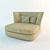Luxury Gold Couch by Poltrone Divani 3D model small image 2