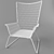 Hegsten Rattan-inspired Chair 3D model small image 1