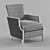 Sam Moore Nadia Upholstered Armchair 3D model small image 1