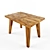 Solid Wood Bench Table 3D model small image 1