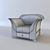 ErgoComfort Lounge Chair 3D model small image 2