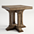 Elegant Preston Side Table | Gramercy Home 3D model small image 1