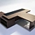 Bernini Executive Desk in ORA Acciaio: Sleek and Spacious 3D model small image 2