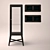 Sleek Showcased Wardrobe with Mounted Cabinet 3D model small image 1