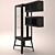 Sleek Showcased Wardrobe with Mounted Cabinet 3D model small image 2