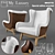 Brigitte: Harmonic Light-Dark Armchair 3D model small image 1