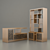 Teak Wood Minimalis Cabinet 3D model small image 1