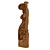 Elegant Carved Stair Post 3D model small image 3