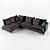 Modern L-Shaped Sofa 3D model small image 2