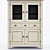 Classic Wood China Cabinet - Elegant Storage Solution 3D model small image 1