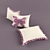 Translation: Set of pillows with ruffles and a bow.

Ruffled Bow Pillows Set 3D model small image 1