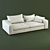 Luxury Leather 2-Seater Sofa: FLEXFORM Groundpiece 3D model small image 1
