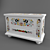 Antique-inspired Painted Pine Chest 3D model small image 1