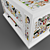 Antique-inspired Painted Pine Chest 3D model small image 3
