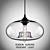 Glamorous Industrial Glass Pendant 3D model small image 1