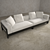 Minotti Alison Black Sofa: Elegant and Stylish 3D model small image 1