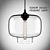 Glamorous Industrial Glass Pendant 3D model small image 1