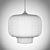 Glamorous Industrial Glass Pendant 3D model small image 2