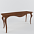 Classic Console Table - L150 W45 H75 3D model small image 1