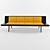 Modern 3m Bench with OBJ Format 3D model small image 1