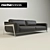 Elegant French-made Roche Bobois Axiome Sofa 3D model small image 1