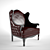 Elegant FIESOLE Armchair by CAVIO 3D model small image 1