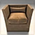 Title: Meridiani Quinn: Italian Small Armchair 3D model small image 1