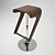 Sleek Contemporary Bar Stool 3D model small image 2